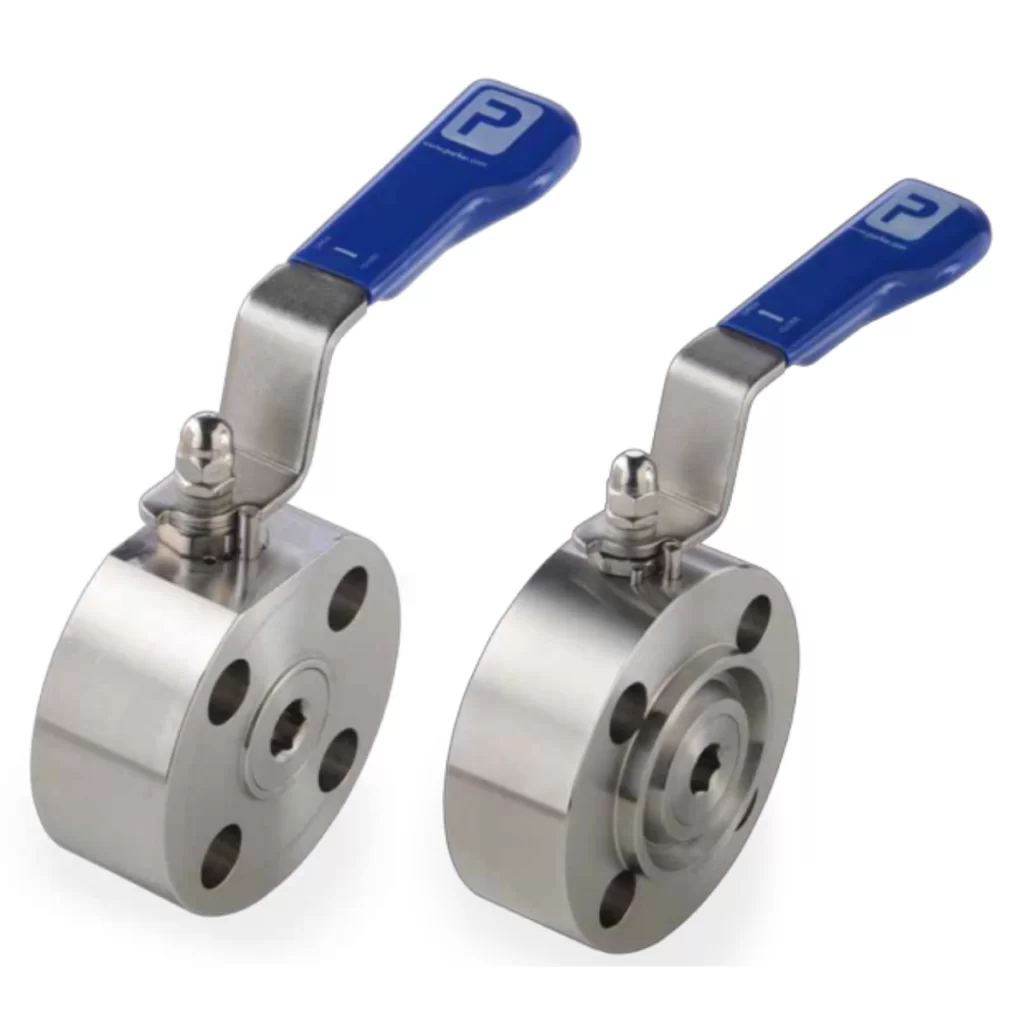 Monoball estilo Wafer Parker Instrumentação